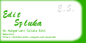 edit szluka business card